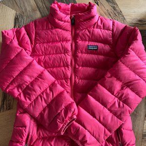 Patagonia Girls Size 10 Down Sweater Jacket